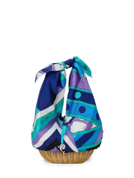 Geantă shopper Pucci cu imagine cu imprimeu abstract albastru
