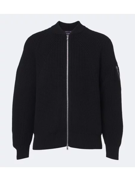 Cardigan Comme Des Garçons Homme de lână negru