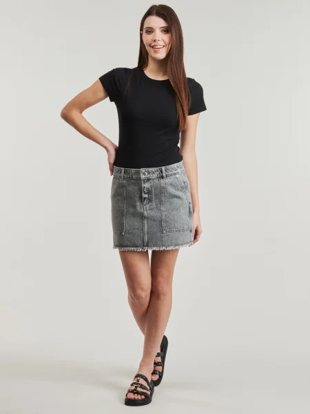 Fustă din denim Michael Michael Kors gri