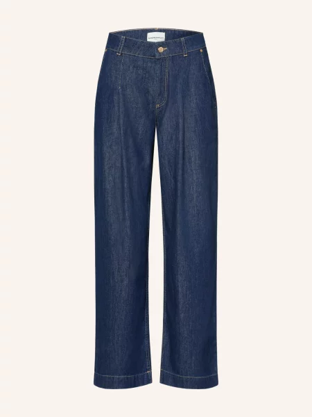 Claudie Pierlot Jeansy Wide Leg blau niebieskie