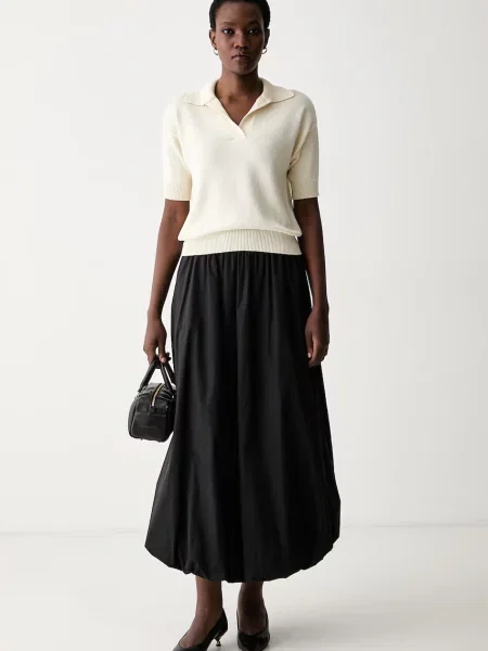 Tricou polo Weekend Max Mara bej