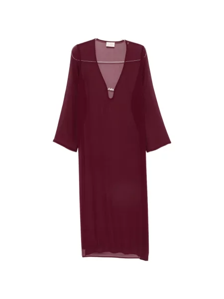 Rochie Mc2 Saint Barth cu decolteu în V roșu