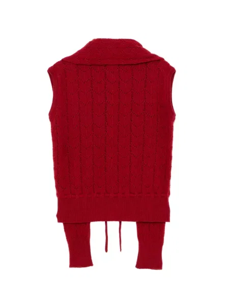 Cardigan Alainpaul tricotate roșu
