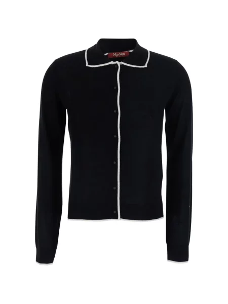 Gulerat cardigan Max Mara negru