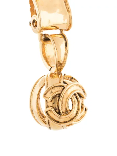 Náušnice Chanel Pre-owned zlaté