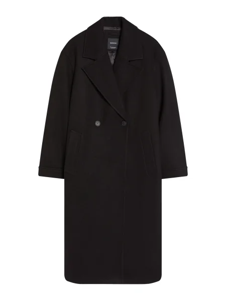 Bershka Prehoden plašč črna