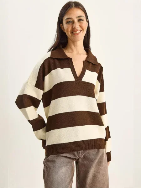 Bianco Lucci Pulover Pullover' rjava