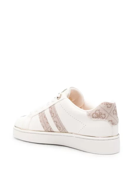 Sneakerși Guess din piele cu imagine