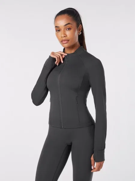 YO-GAYA Športová bunda Sports Jacket antracitová