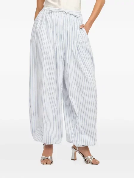 Pantaloni Cinq A Sept cu dungi alb