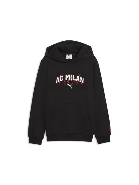 PUMA Młodzieżowa bluza z kapturem AC Milan FtblCulture Akcesoria czarny