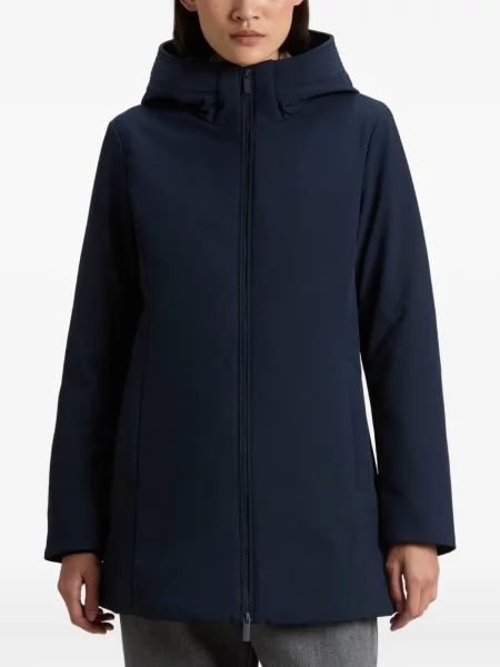 Geacă parka Woolrich cu glugă albastru