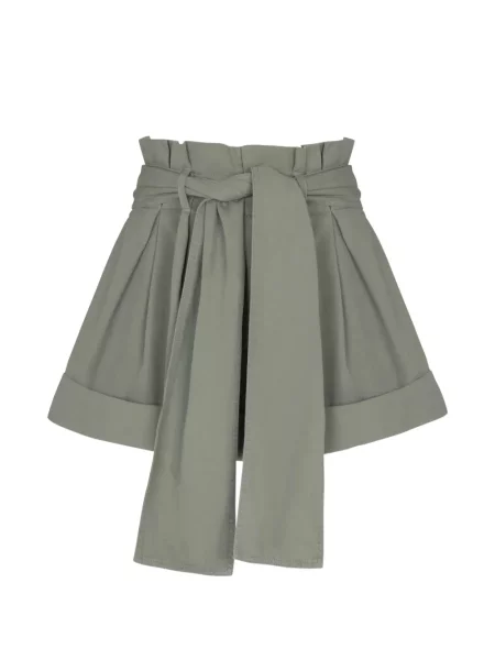 Pantaloni scurți Balmain cu legături verde