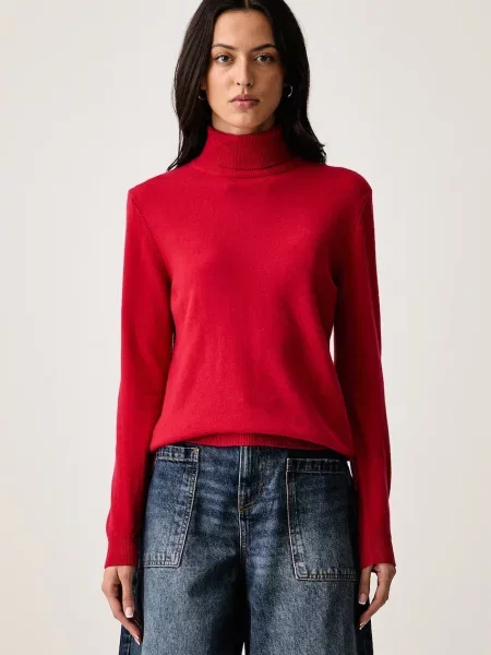 United Colors of Benetton pulover cu guler înalt pentru femei din lână