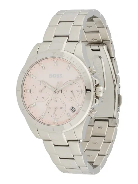BOSS Ceas analogic Alley / argintiu bej