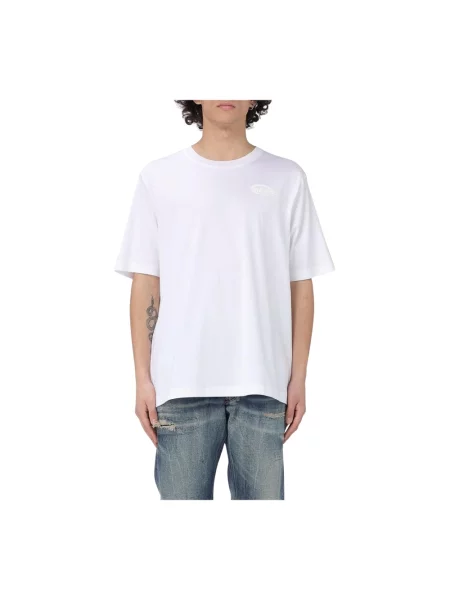 Diesel Koszulki Mężczyzna M T-Shirt Relaxed Fit biały