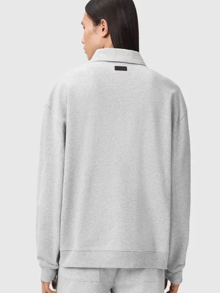 Меланжевый свитер Allsaints серый