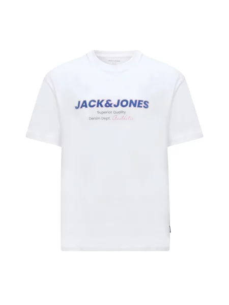 JACK & JONES Tricou JJABBO albastru închis / roșu / negru alb