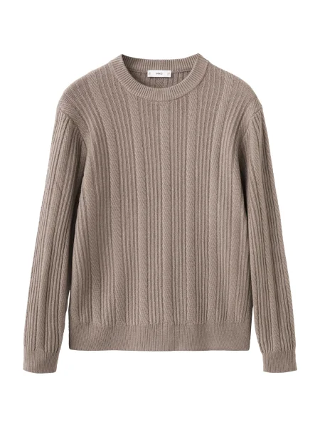 MANGO MAN Sveter Marina tmavošedá