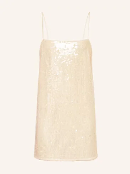 Rotate Sukienka Koktajlowa Sequin Z Cekinami weiss biała