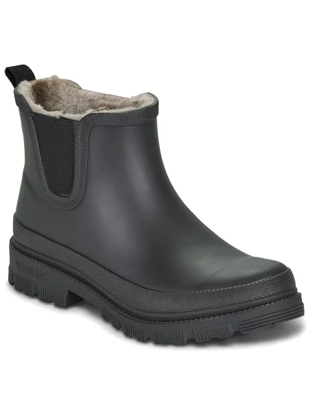 Pantofi Verbenas cu blană negru