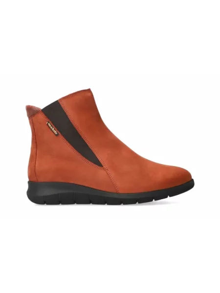 Lniane botki Mephisto czerwone