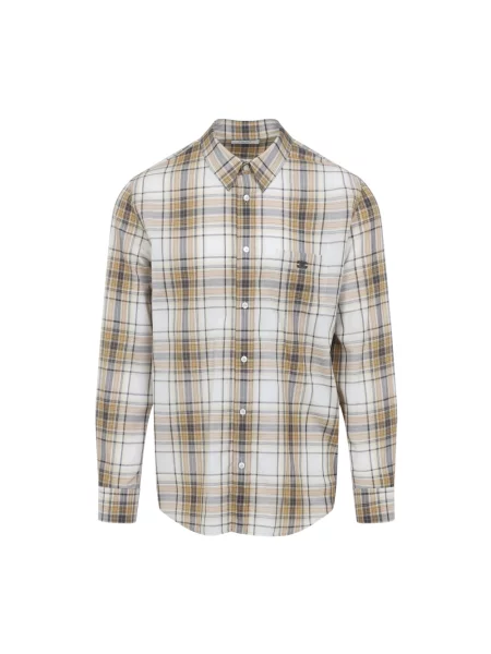 Koszula Céline w kratkę beżowa