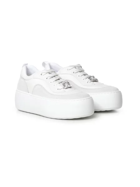 Sneakersy Roger Vivier skórzane białe