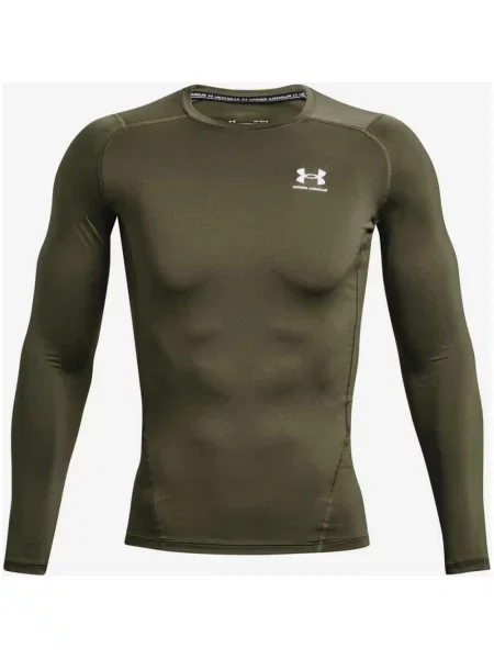 Koszulka z długim rękawem Under Armour HeatGear Comp w kolorze zielonym khaki S zielona