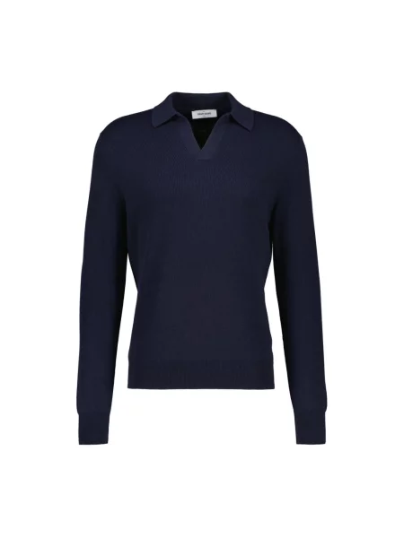 Dzianinowy sweter Gran Sasso niebieski