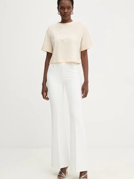 Patrizia Pepe Tricou | Cropped Fit bej