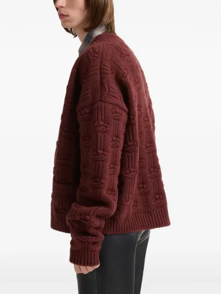 Cardigan Marni de lână maro