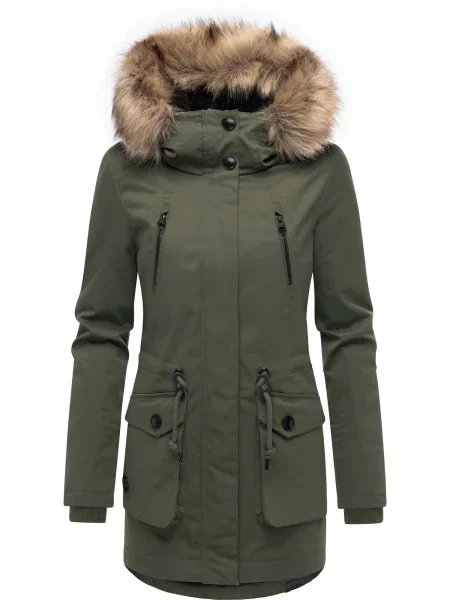 Geacă parka Ragwear verde