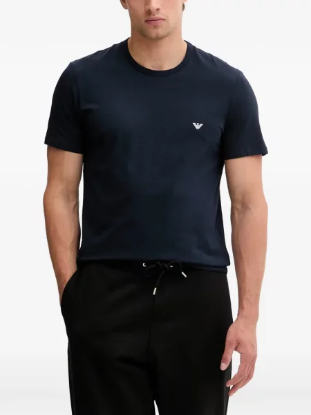 Риза Emporio Armani с принт бяло