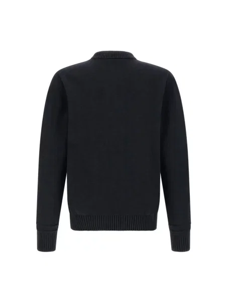 Sweter Gucci z okrągłym dekoltem czarny