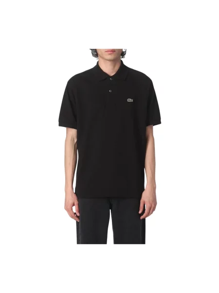 Koszulka polo Lacoste z krótkim rękawem czarna