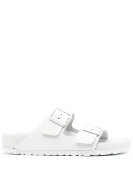 Klapki Birkenstock skórzane białe