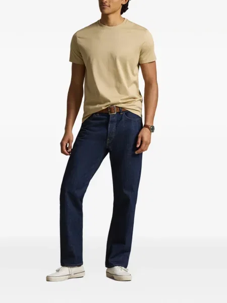 Ριγέ δερμάτινος κάλτσες Polo Ralph Lauren με κορδόνι μαύρο