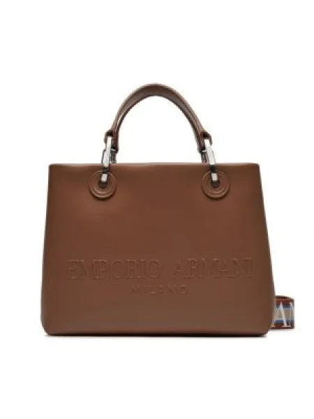 Geantă de mână Emporio Armani maro