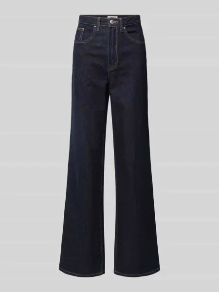 Jeansy o rozkloszowanym kroju z mieszanki bawełny model ‘JUICY’ Only niebieskie