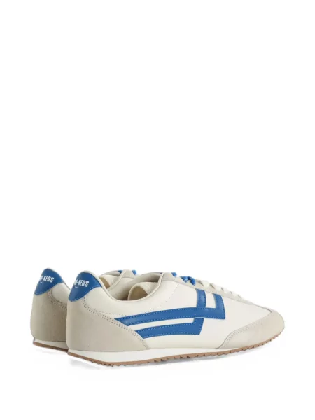 Sneakerși Pro-keds cu șireturi din piele de căprioară alb