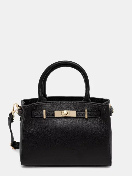 Answear.LAB geantă crossbody pentru femei din piele negru