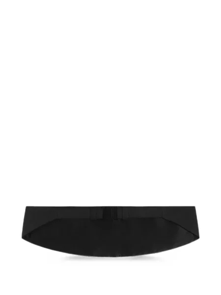 Cu centură curea Dolce & Gabbana din satin negru