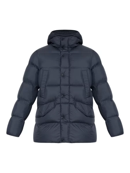 Geacă cu puf Woolrich cu glugă albastru