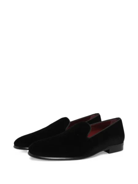 Sametové loafers Dolce & Gabbana černé