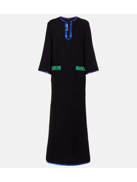 Rochie midi Valentino până la genunchi de costum negru