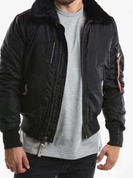 Geacă bomber Alpha Industries negru