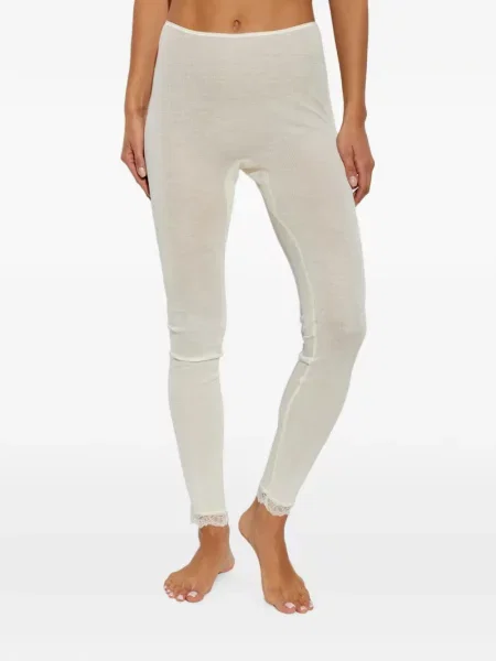 Leggings Hanro din dantelă alb