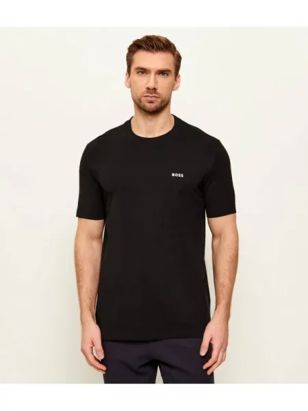 BOSS GREEN Tricou | stretch negru