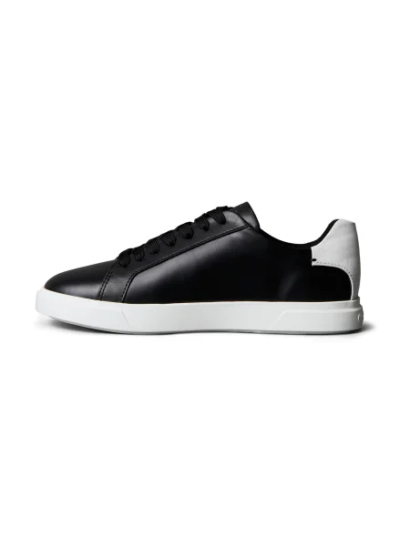 Sneakers Calvin Klein Low Pro Cup Laceup Lth Moire negru